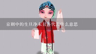 京剧中的生旦净末丑各代表什么意思