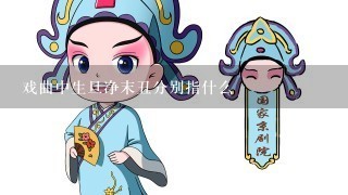 戏曲中生旦净末丑分别指什么