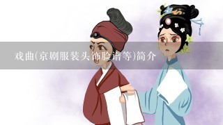 戏曲(京剧服装头饰脸谱等)简介