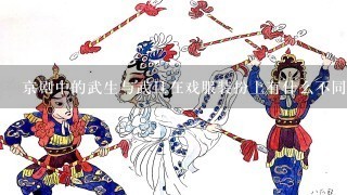 京剧中的武生与武旦在戏服装扮上有什么不同？