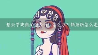 想去学戏曲又想去当兵怎么办？俩条路怎么走