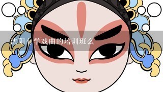 沈阳有学戏曲的培训班么